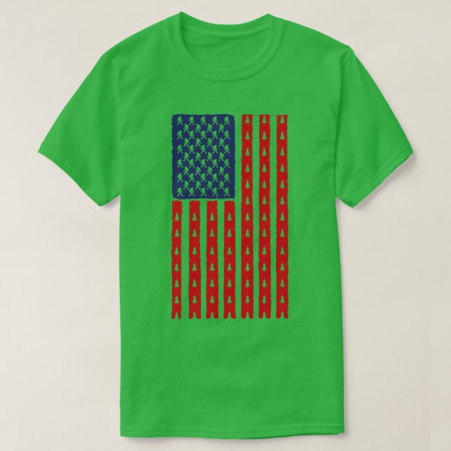 Vintage American flagga T Shirt (Design framsida)