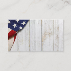 Vintage American Flagga Visitkort