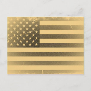 Vintage American Flagga Vykort
