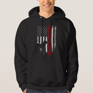 Vintage American Flagga World S Best Pit Bull Papp Hoodie