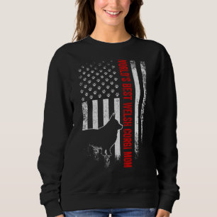 Vintage American Flagga Worlds Best Welsh Corgi Ma T Shirt