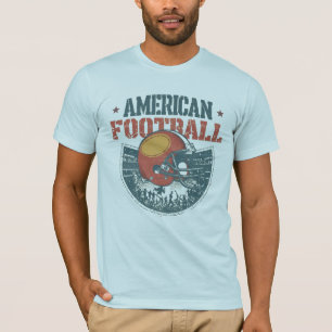 Vintage American Football Helmet Graphic Tee