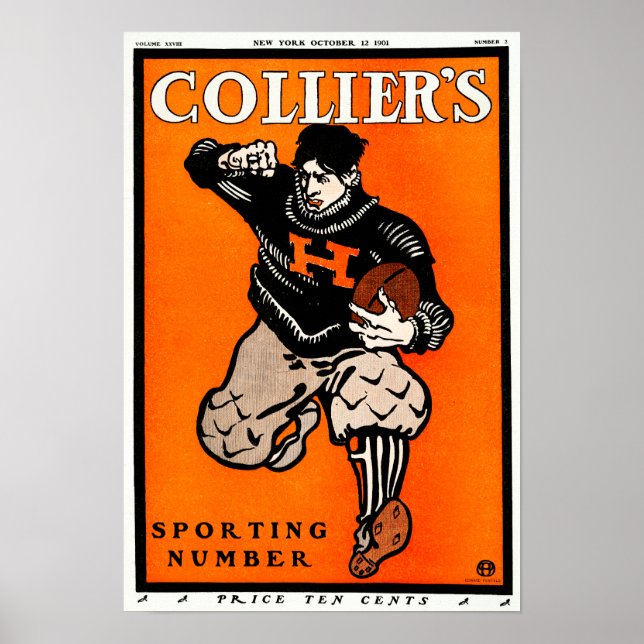 Vintage American Football Poster av Penfield (Framsidan)