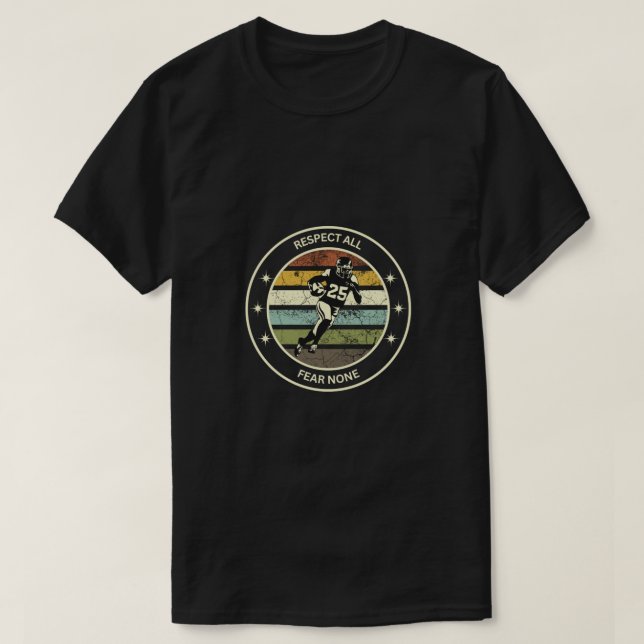 Vintage American Football Respect Tee (Design framsida)