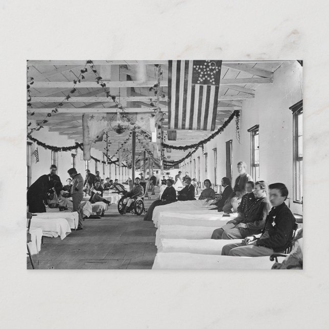 Vintage American Hospital Vykort (Framsida)