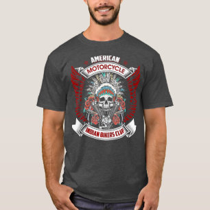 Vintage American Motorcle Indian For Old Biker a T Shirt