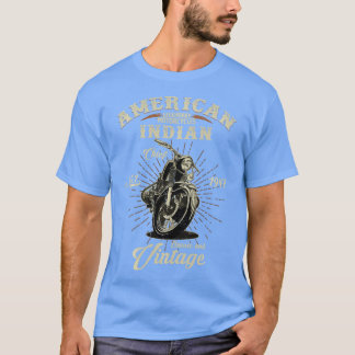 Vintage American Motorcle Indian for Old Biker G T Shirt