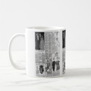 Vintage American Newspaper Kennedy 1963 Kaffemugg