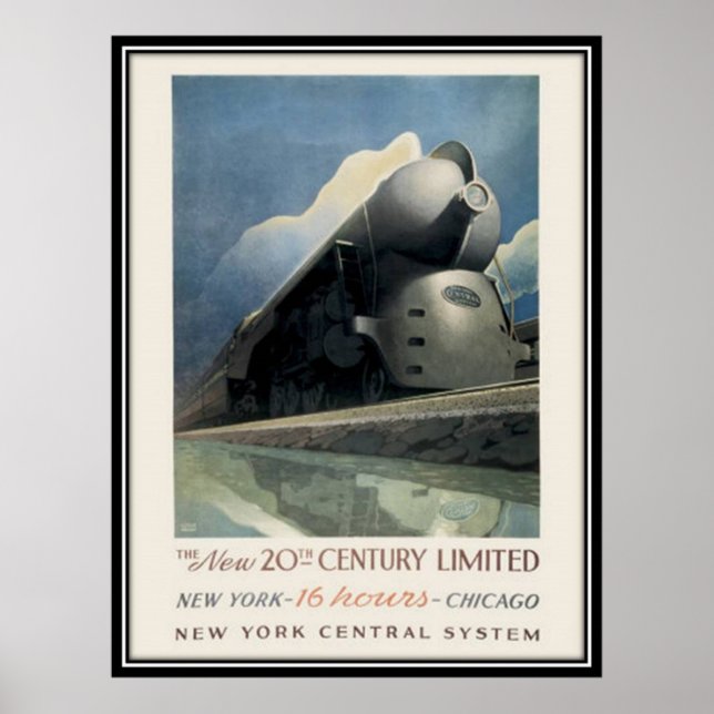 Vintage American Railway, USA - Poster (Framsidan)