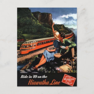 Vintage American Railway, USA - Vykort