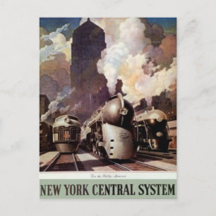Vintage American Railway, USA - Vykort