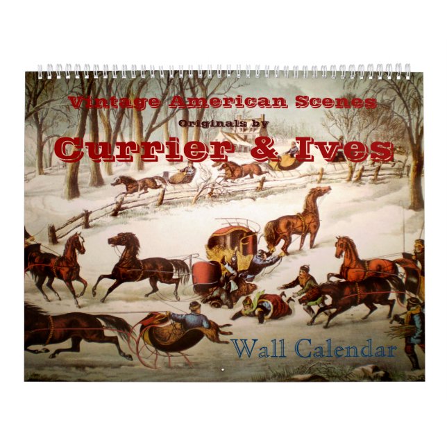 Vintage American Scenes Wall Calendar Kalender (Omslag)