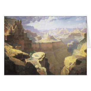 Vintage American Väster Art, Grand Canyon av Leigh Hälsningskort