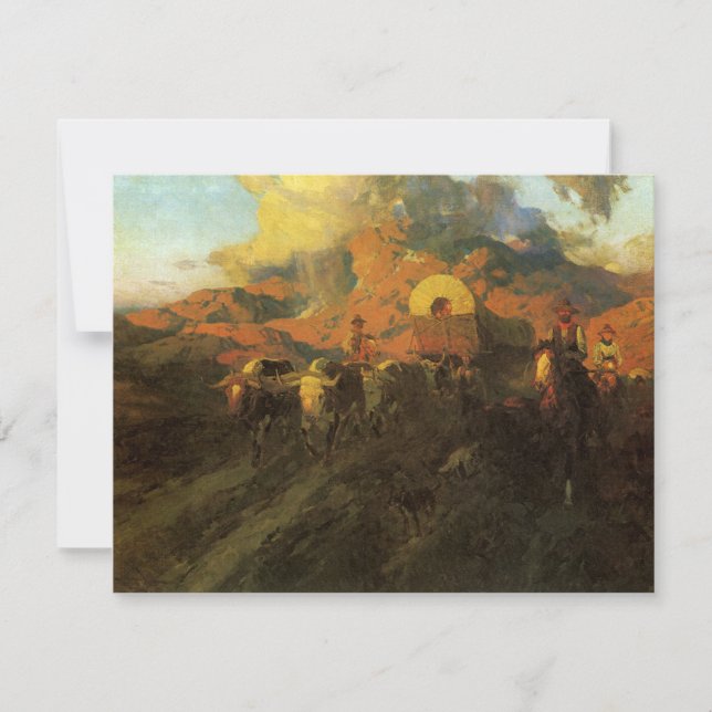 Vintage American Väster, Overland Trail by Johnson (Framsida)