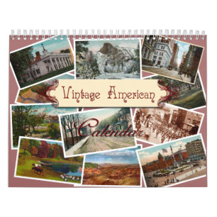 Vintage American Wall Calendar Kalender