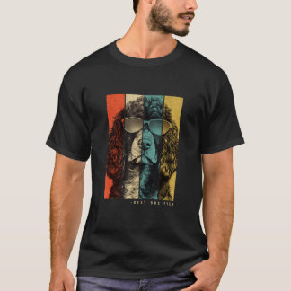Vintage American Water Spaniel Hund Mamma Pappa Ba T Shirt