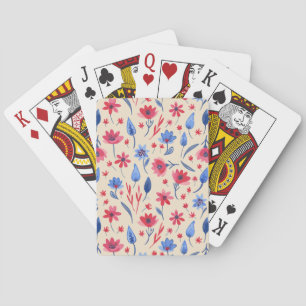 Vintage Americana Blommigt Casinokort