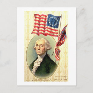 Vintage Americana George Washington (3) Vykort