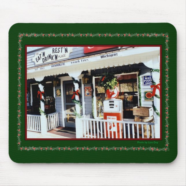"Vintage Americana jul" Mousepad Musmatta (Framsidan)