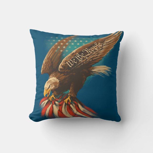 Vintage Americana Kudde (Framsida)