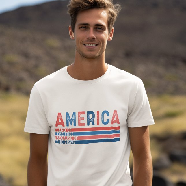 Vintage Amerika 4 juli T Shirt (Skapare uppladdad)