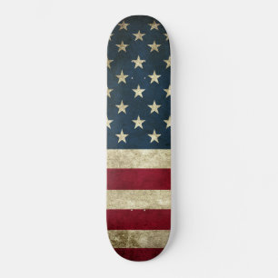 Vintage amerikansk flagg skateboard bräda 21,5 cm
