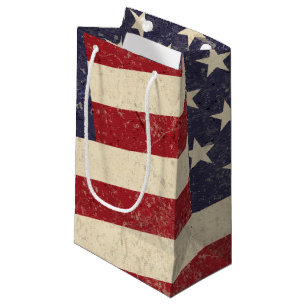 Vintage Amerikansk Flagga 4:e BBBQ Faded Old glory