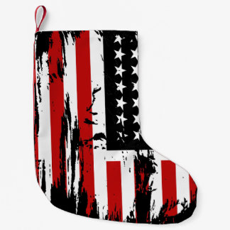 Vintage amerikansk flagga liten julstrumpa