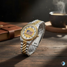 Vintage Amerikansk Flagga med "Gör Underbaren igen