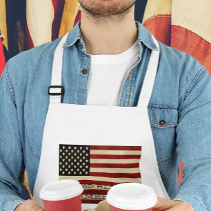 Vintage amerikansk flagga PRESENTAR Förkläde