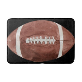 Vintage amerikansk fotboll vattenfärg konst badrumsmatta