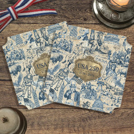 Vintage amerikansk historisk collage USA 250 ID130 Underlägg Papper