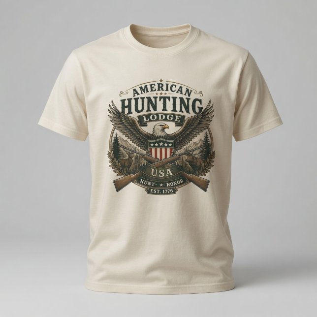 Vintage amerikansk jaktstuga t shirt (Skapare uppladdad)