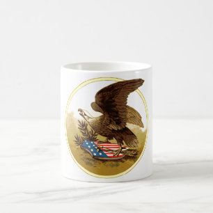 Vintage Amerikanska Eagle Mugg