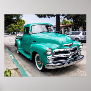 vintage Amerikanska plockan upp lastbil Poster