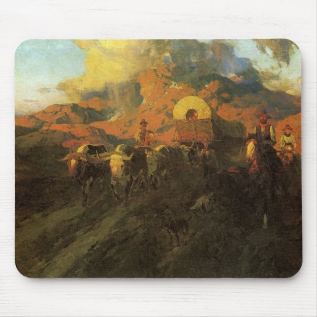 Vintage Amerikanska Västern, Overland Trail av Joh Musmatta (Framsidan)