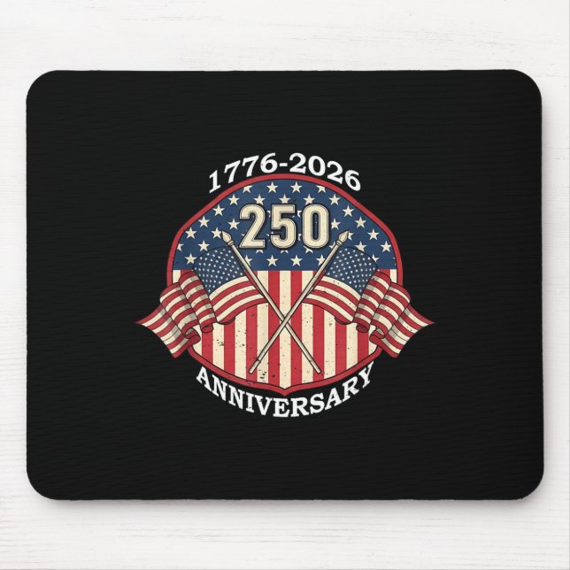 Vintage Amerikas 250-årsdag 4:e juli Musmatta (Framsidan)