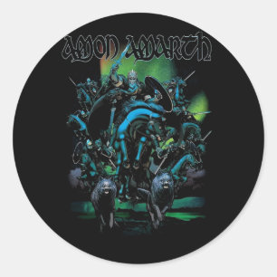 Vintage Amon Amarth Day Gift För manar kvinnor Runt Klistermärke