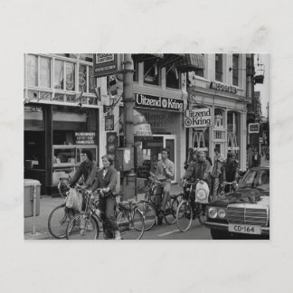 Vintage Amsterdam Holland Motorcyklist Vykort
