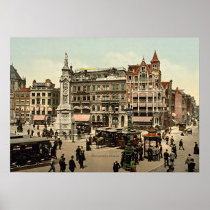 Vintage - Amsterdam, Nederländerna Poster