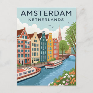 Vintage Amsterdam Resa Vykort