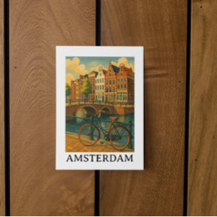 Vintage Amsterdam - Retro Travel Design Vykort