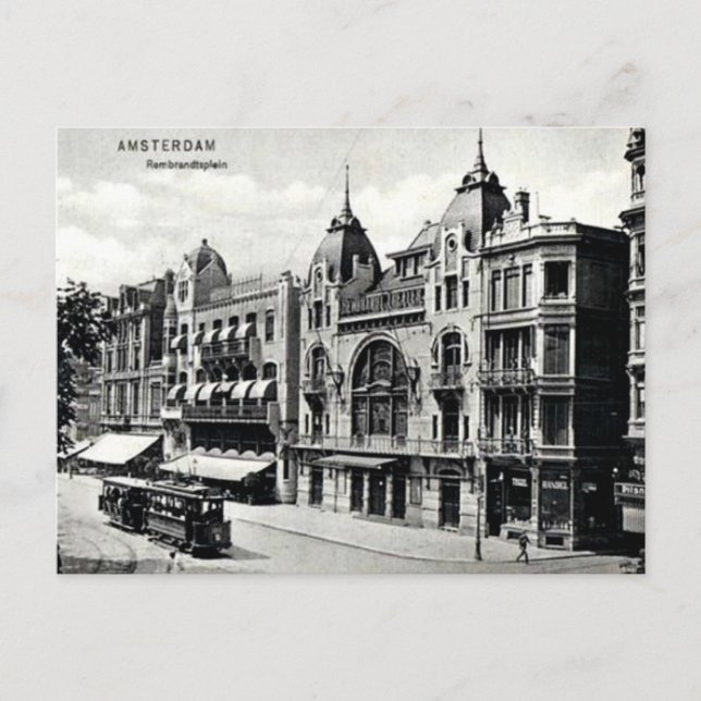 Vintage Amsterdam Vykort (Framsida)