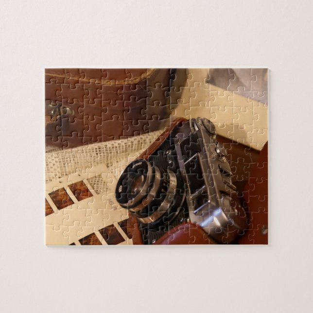 Vintage analog kamera pussel (Horisontell)