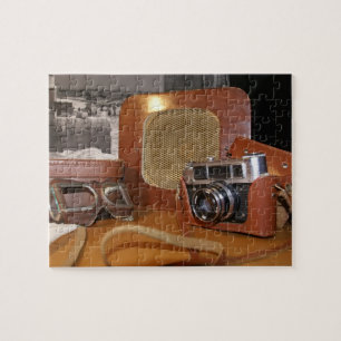Vintage analog kamera pussel