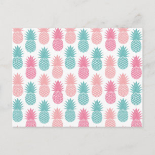 Vintage Ananas Mönster Vykort