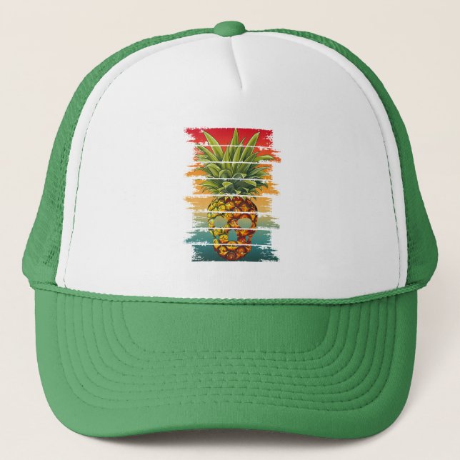 Vintage Ananas Skalle  Keps (Framsida)