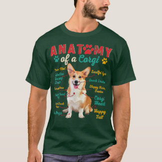 Vintage Anatomi hos en Rolig hund ägare till Corgi T Shirt
