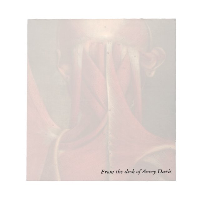 Vintage Anatomi | NACKE Anteckningsblock (Framsida)