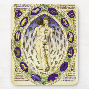Vintage Anatomical Zodiac Man Musmatta